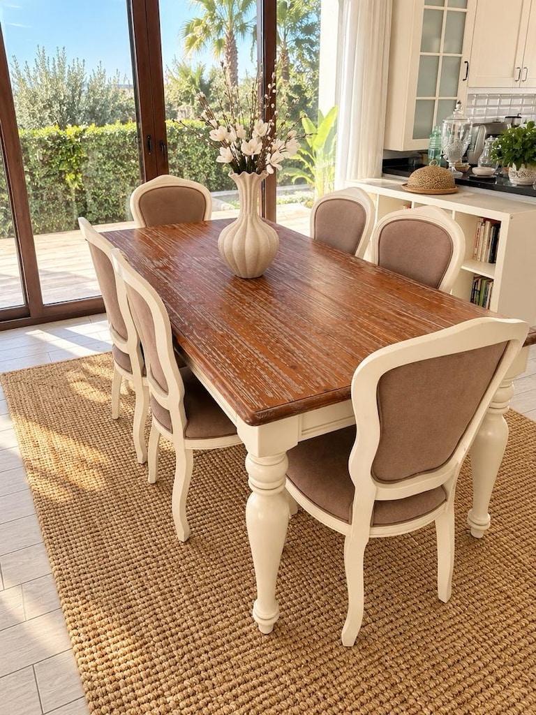 MUDO CONCEPT COUNTRY | MASİF YEMEK MASASI + 6 SANDALYE - 4