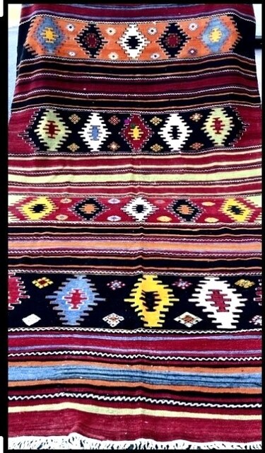 Sivas Antika El dokuma tablo gibi yün halı kilim