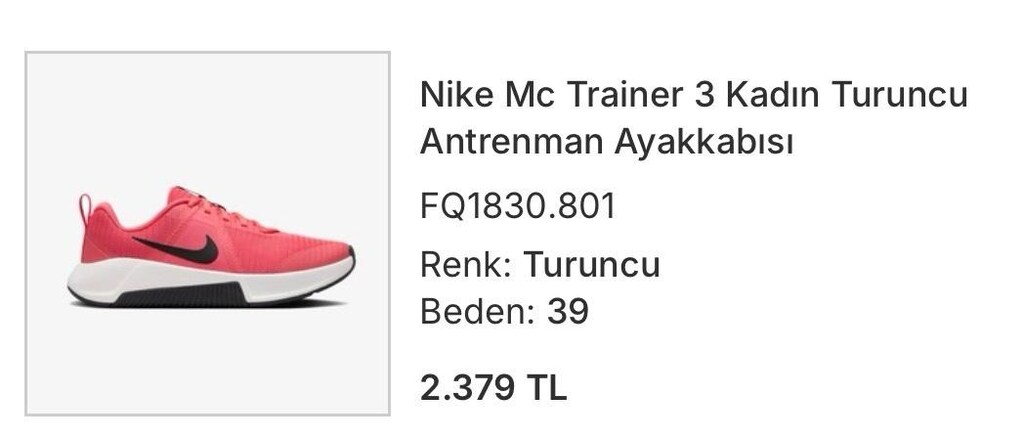 Nike Kadın 39 numara ayakkabı - 4