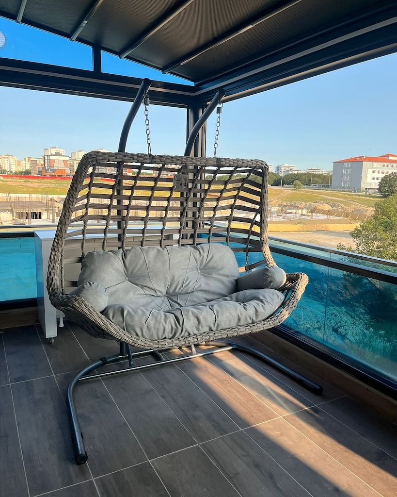 Rattan Bahçe Mobilya Takımı Salıncaklı - 4