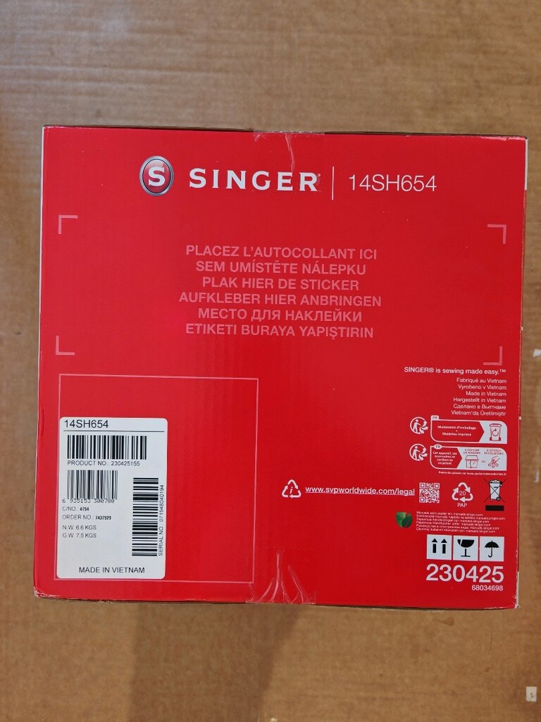 Singer 14sh654 overlok makinesi. sıfır - 5