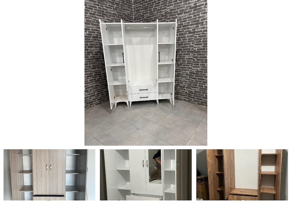4 kapaklı elbise dolabı anxwzmvzsb - 4