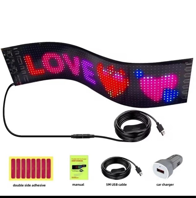 MATRİX LED PANEL KİŞİSELLEŞTİRİLEBİLİR 9x37 CM