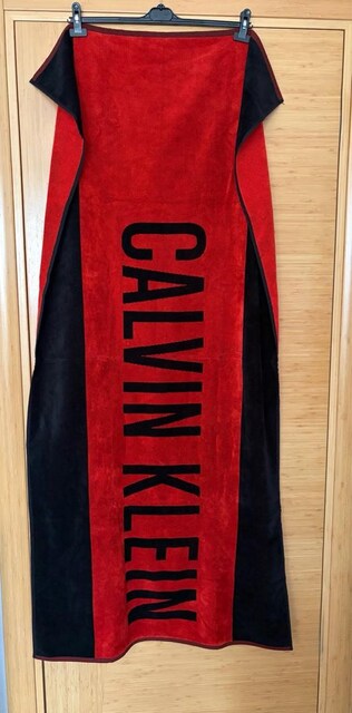 Orijinal calvin klein plaj havlusu sıfır unisex model