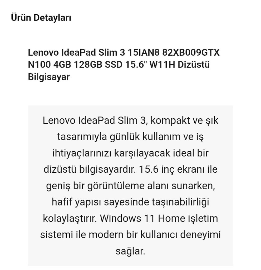 Lenovo IdeaPad Slim 3 - 5