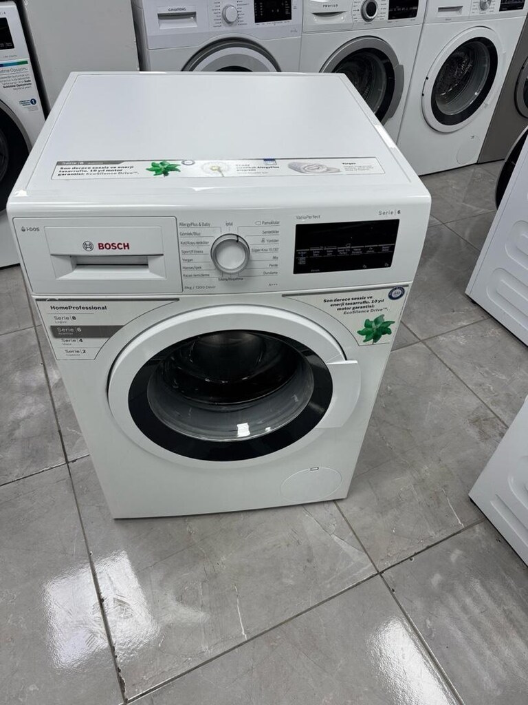 Bosch 8 Kg A+++ Enerji İNVERTIR Çamaşır makinesi ADRESE ÜCRETSİZ TESLİ - 7