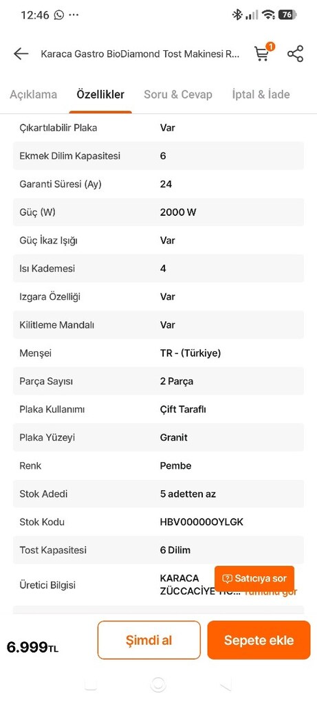 karaca tost Makinesi - 6