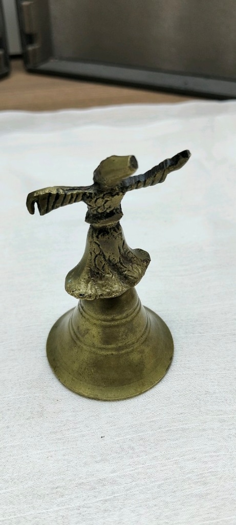 84 Gram Pirinç Semazen Figürlü Çan – Çalışır Durumda - 3
