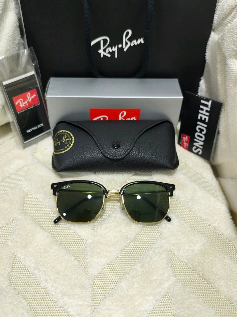 Ray-Ban NEW CLUP MASTER Klasik Yeşil Camlı Güneş Gözlüğü orj - 4
