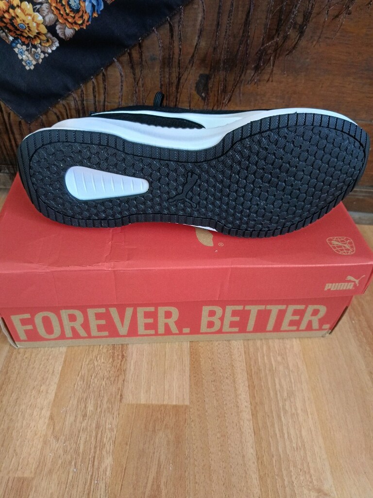 Puma Flyer Lite 4 313499-01 Siyah-Beyaz Erkek Günlük Sneaker 43 — görsel 4/4