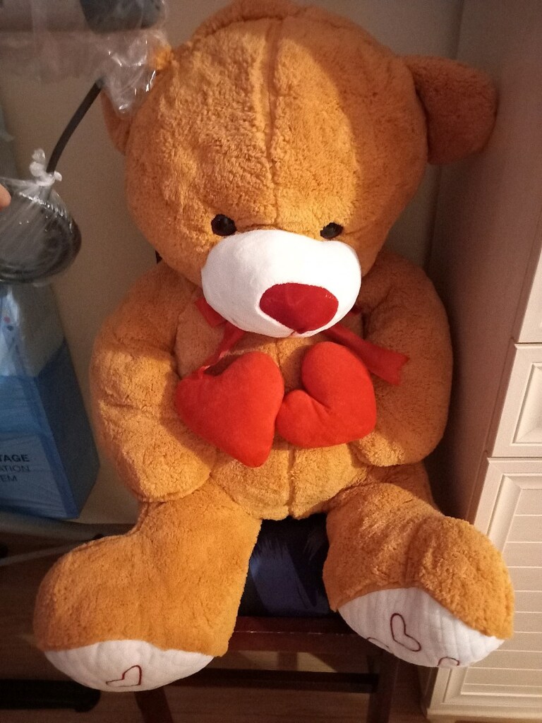 Büyük boy kahverengi ayı kalpli - 2