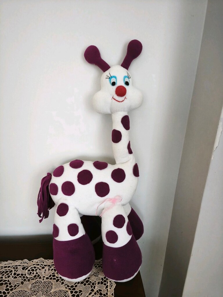 peluş zürafa oyuncak bez bebek - 2