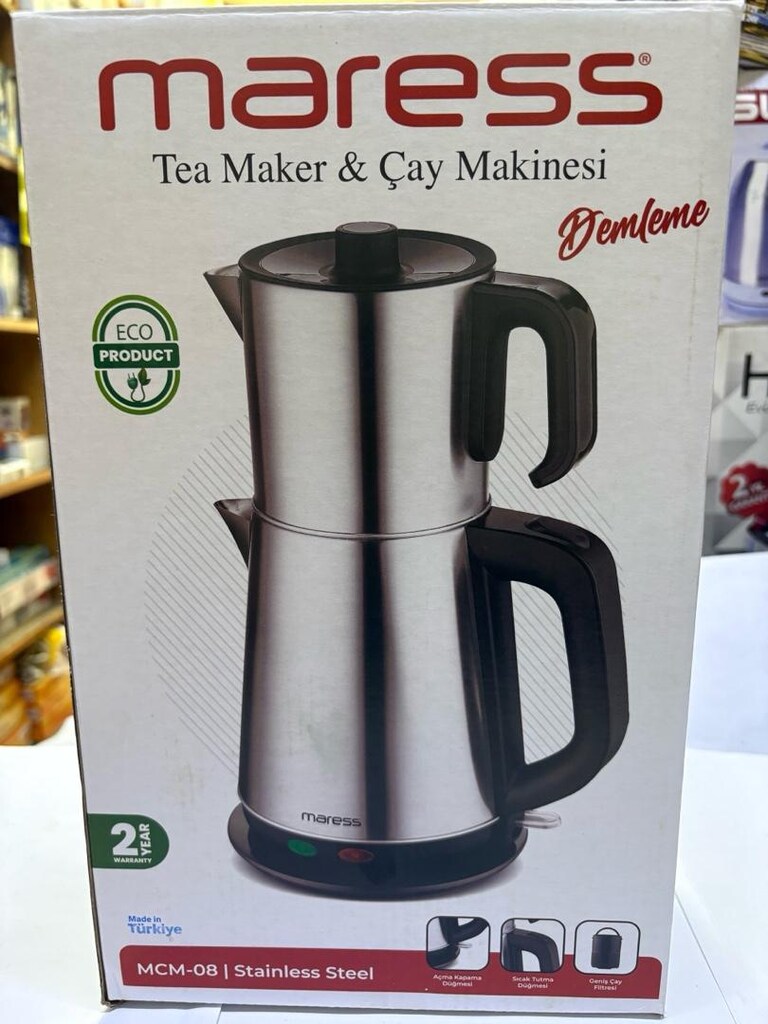 Maress MCM-08 Paslanmaz Çelik Çay Makinesi Demleme Seti - 2