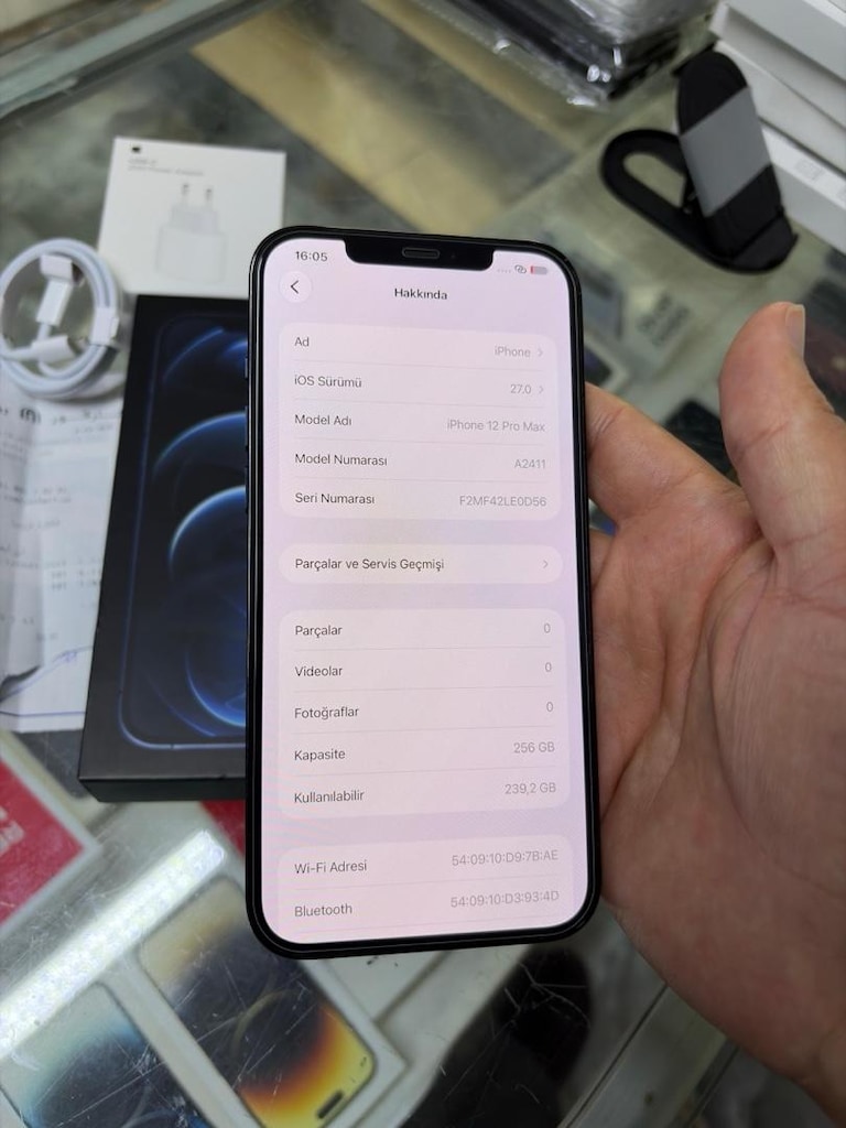 MÜHENDİSCELL’DEN İPHONE 12 PRO MAX 256 GB KUTU FATURA ORJİNAL - 4