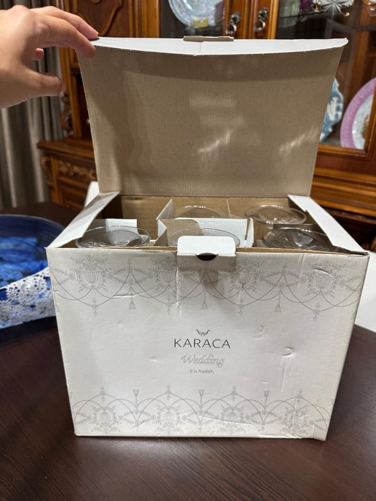 karaca wedding 12li set bardaklar - 6