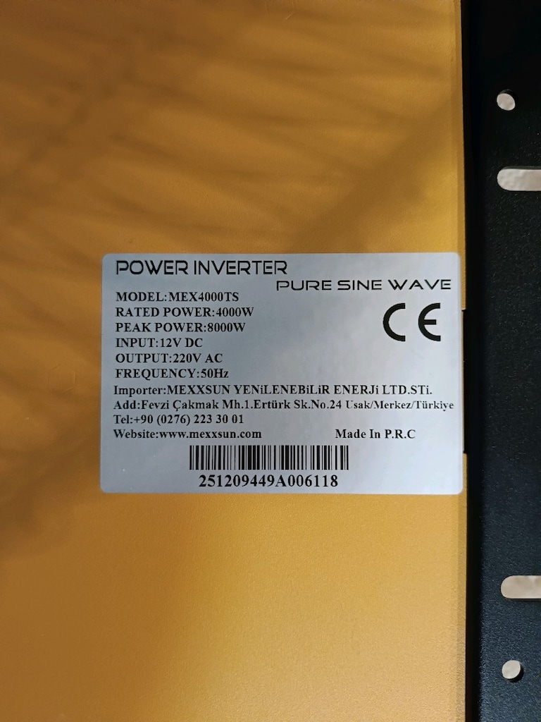 mexxsun inverter 12volt 4000w tam sinüs - 4