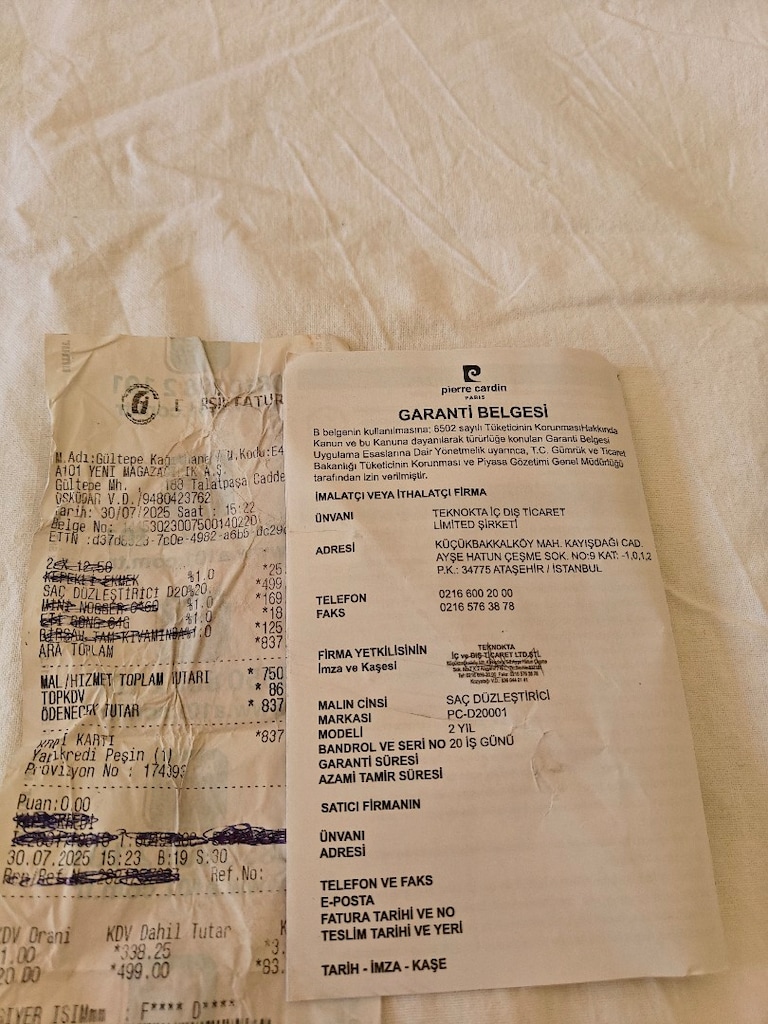 PİERRE CARDİN SAÇ DÜZLEŞTİRİCİ PC-D20001 SIFIR CİHAZ - 2