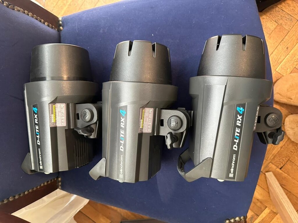 3 adet Elinchrome D-Lite RX 400 ve 1 adet Elinchrome 600RX -YEPYENİ ...