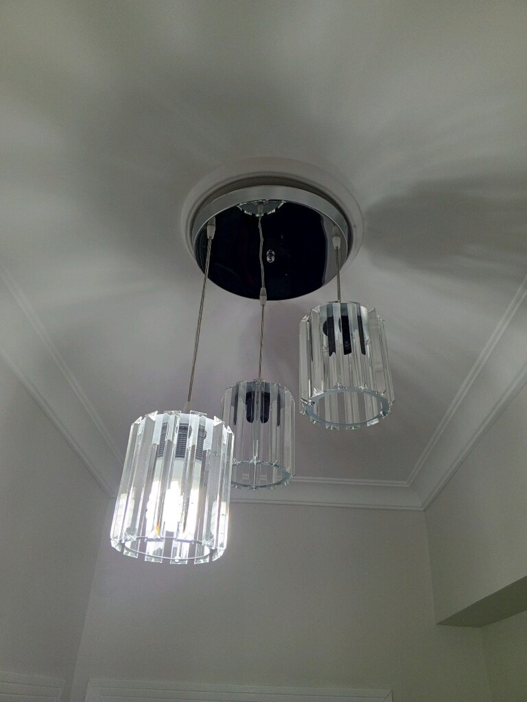 üçlü kristal avize - 2