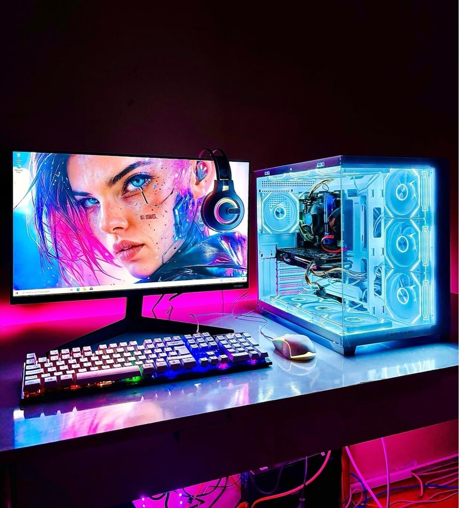 UCUZ OYUN BİLGİSAYARI FULL SET BEYAZ
