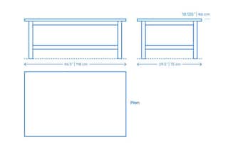 IKEA HEMNES Masif Ahşap Büyük Orta Sehpa 118x75 cm – Beyaz - 6