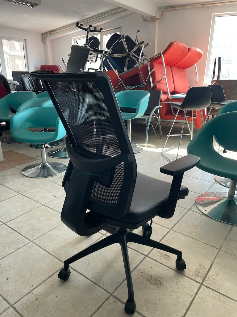 KLAS OFİS ÜSKÜDAR SIRT FİLELİ OTURMA YERİ DERİ ÇALIŞMA KOLTUĞU - 4