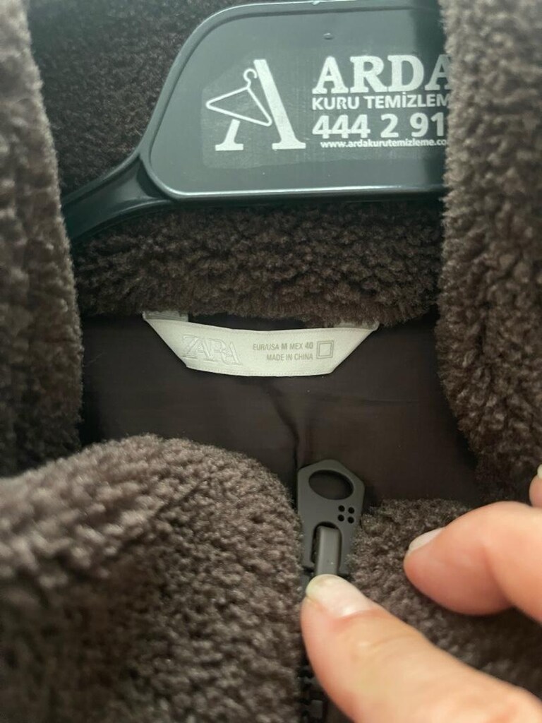 Zara Peluş Mont - 5