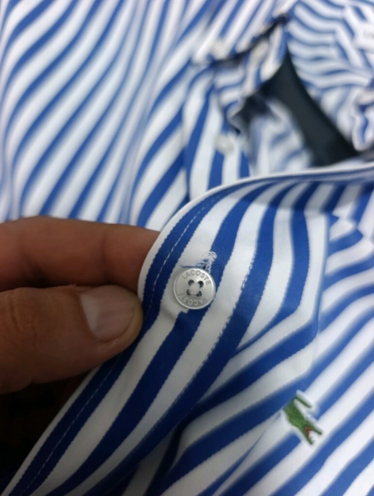 Lacoste Lacivert Çizgili Gömlek - 17