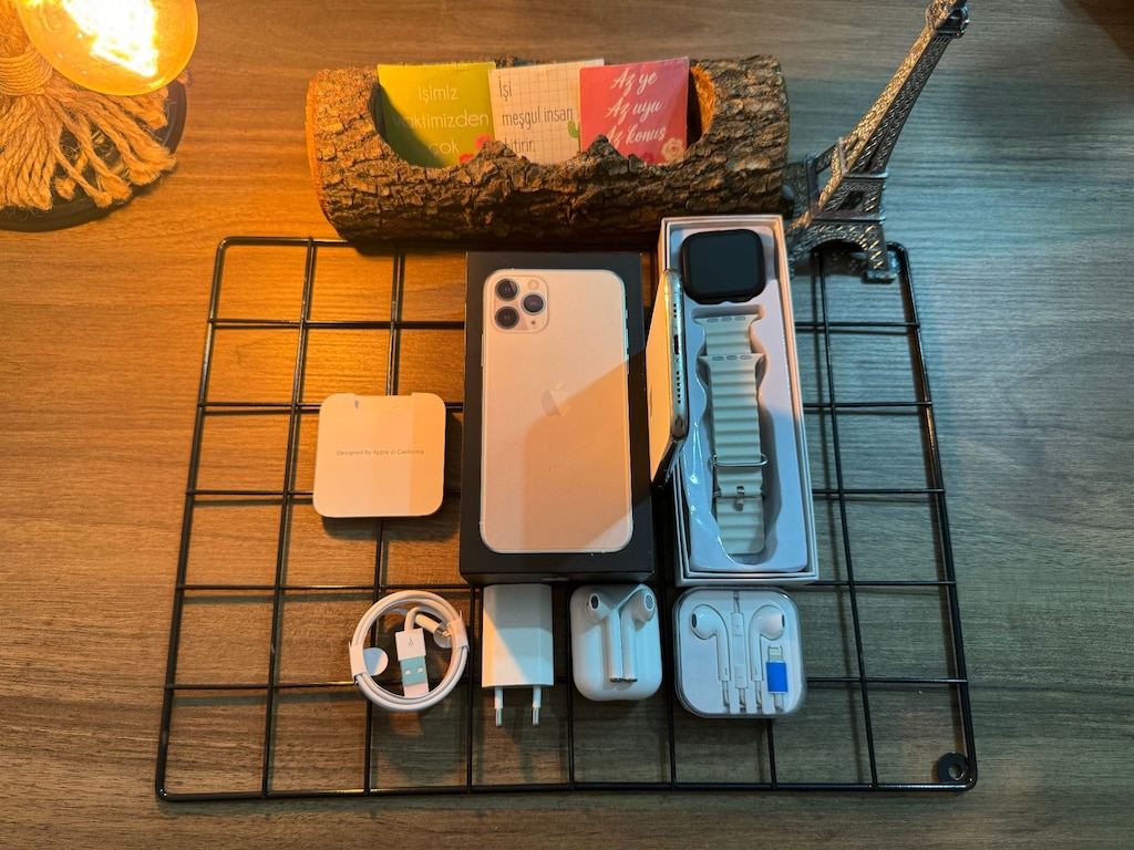 FULL AKSESUARLI 256 GB İPHONE 11 PRO WHİTE - 7