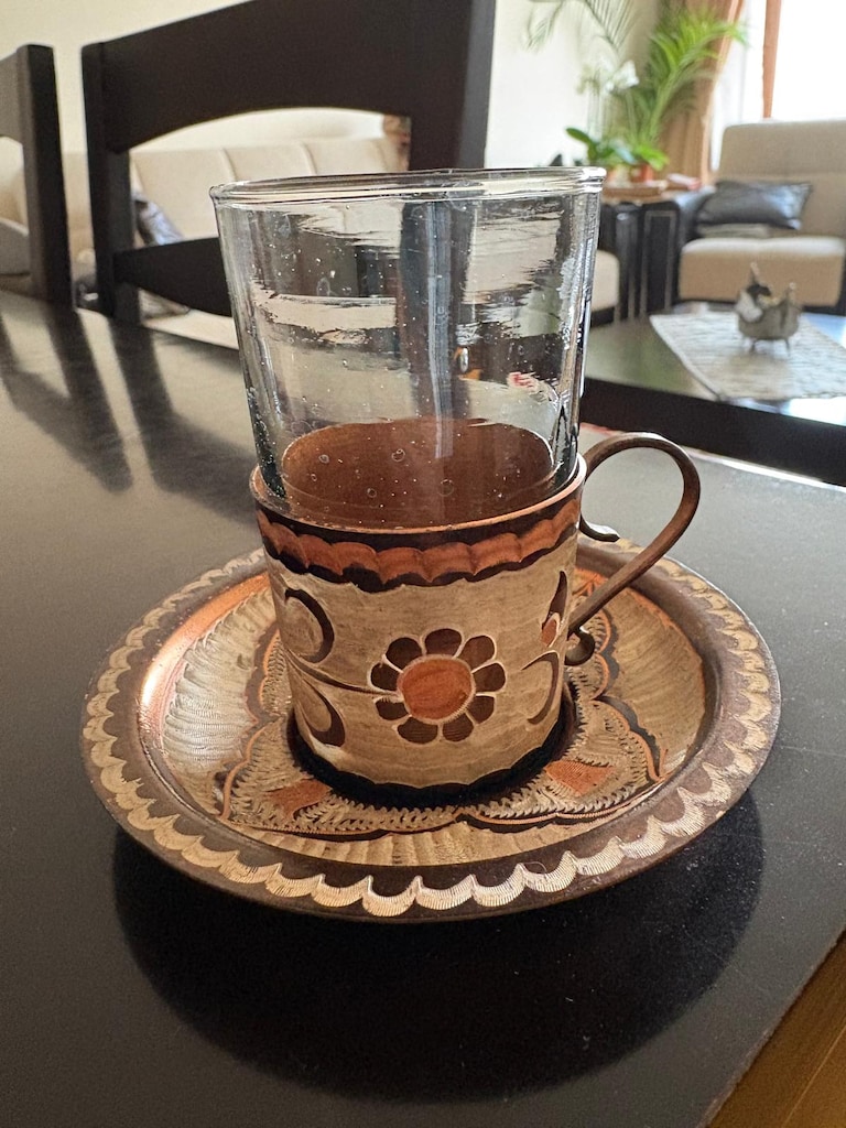 Erzincan İşi Bakır Çay Takımı - 2