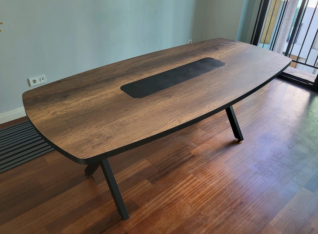 OVAL KESİM TOPLANTI MASASI 200×90 - 10