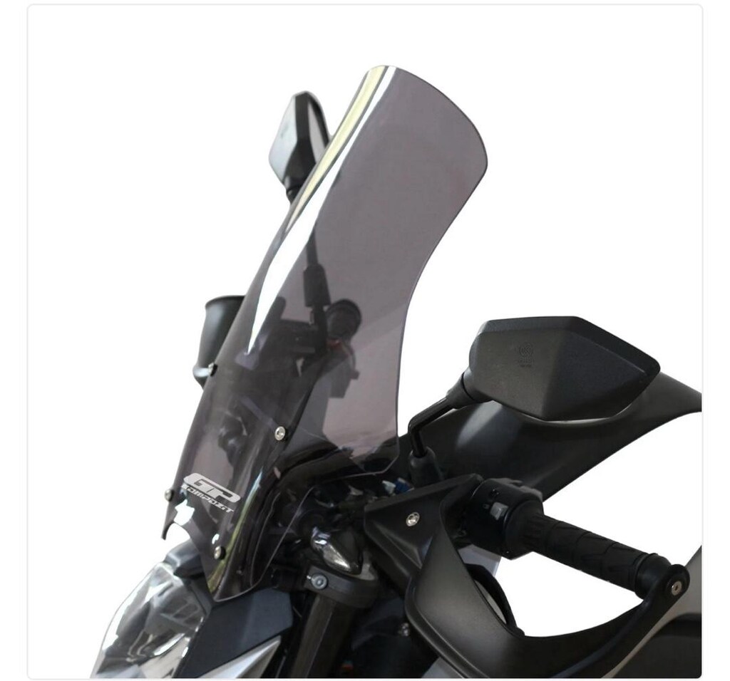 GP Kompozit CF Moto 250 NK 2018-2022 Uyumlu Ön Cam Siyah 49 cm - 3