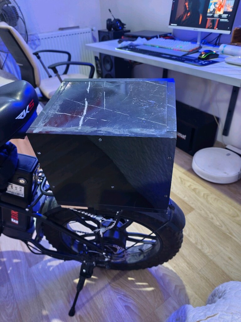 elektrikli bisiklet sele üstü dolap kilitli - 4