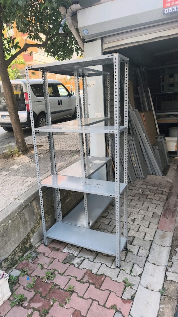 çelik raf depo rafı oto yedek parça rafı ikinci el raf çıkma raf 93x31 - 2