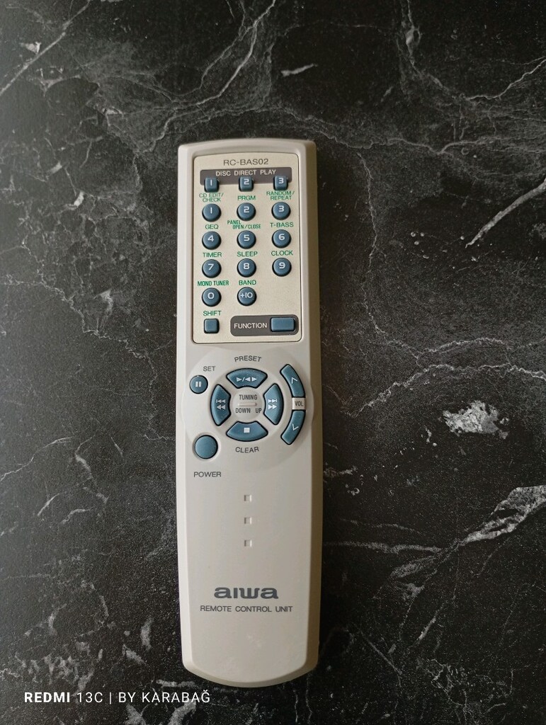 AIWA,AIWA ses sistemi,AIWA kumanda,kumanda,AIWA müzik seti, müzik seti - 3