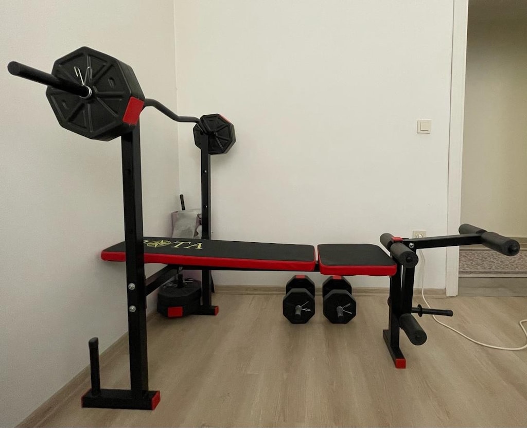 Bench Press Sehpası ve 30kg ağırlık seti - 4