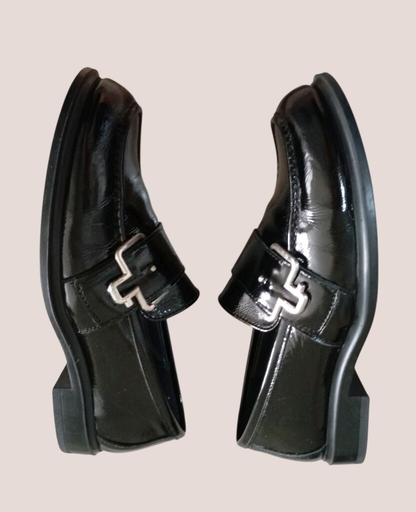 #Derşmod Rugan Deri Loafer Ayakkabı