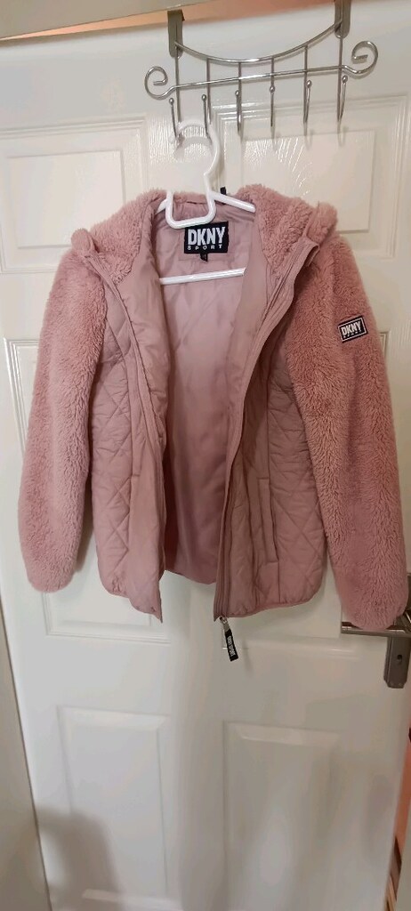 kız çocuk DKNY marka kapişonlu mont 12-14 yaş
