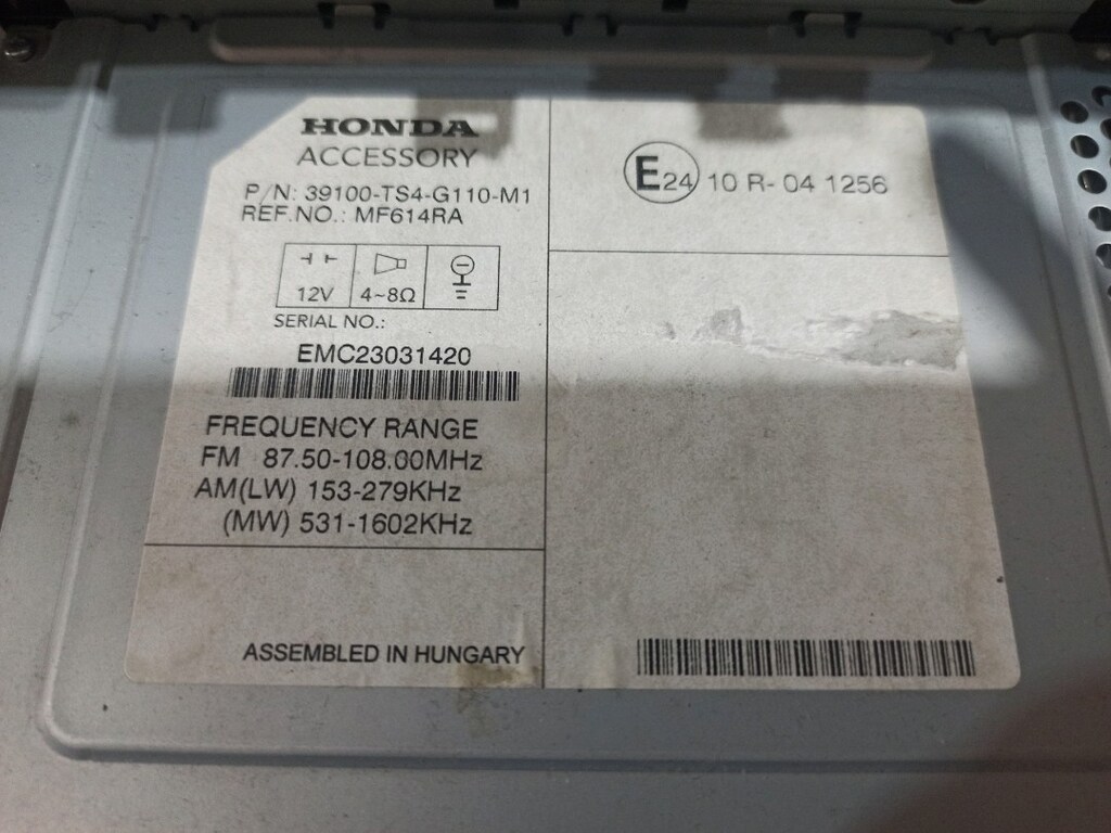 orjinal Honda accesory oto teyp sıfır ayarında - 5
