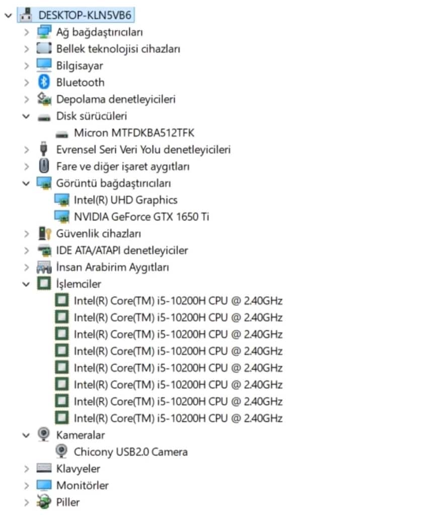 i5 10. Nesil Monster G@ming 16 GB RAM tam bir oyun canavarı laptop - 10