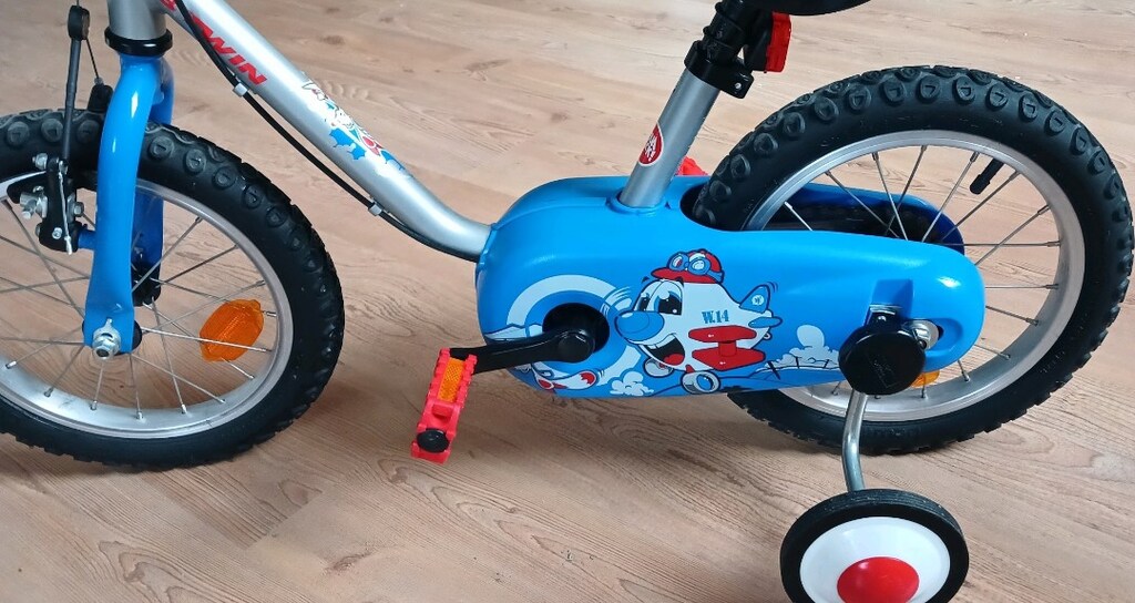 btwin çocuk bisikleti 14 jant Decathlon YENİ GİBİ Ön Sepetli de var - 5