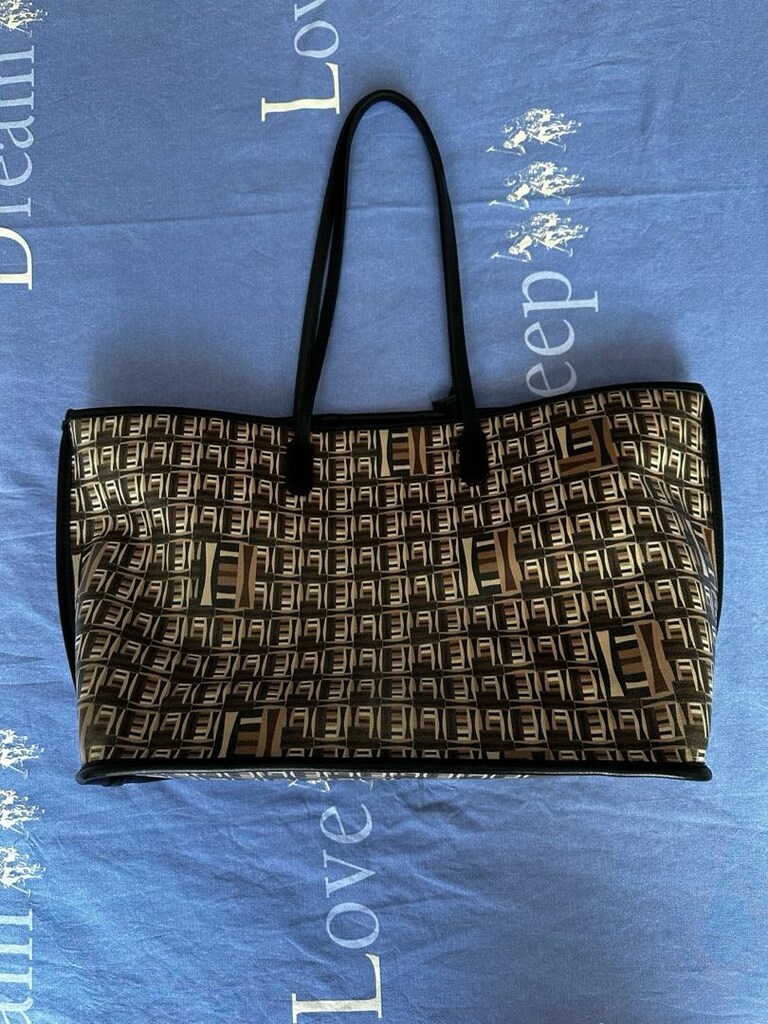 Gerçek Deri Fendi Desen Benzeri Çanta - 3