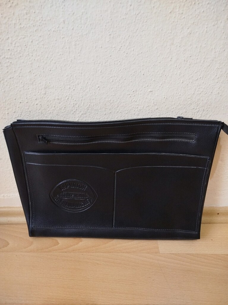Sıfır 1990 yıl üretilmiş çok kaliteli dosya çantası 40x27.5 cm - 9