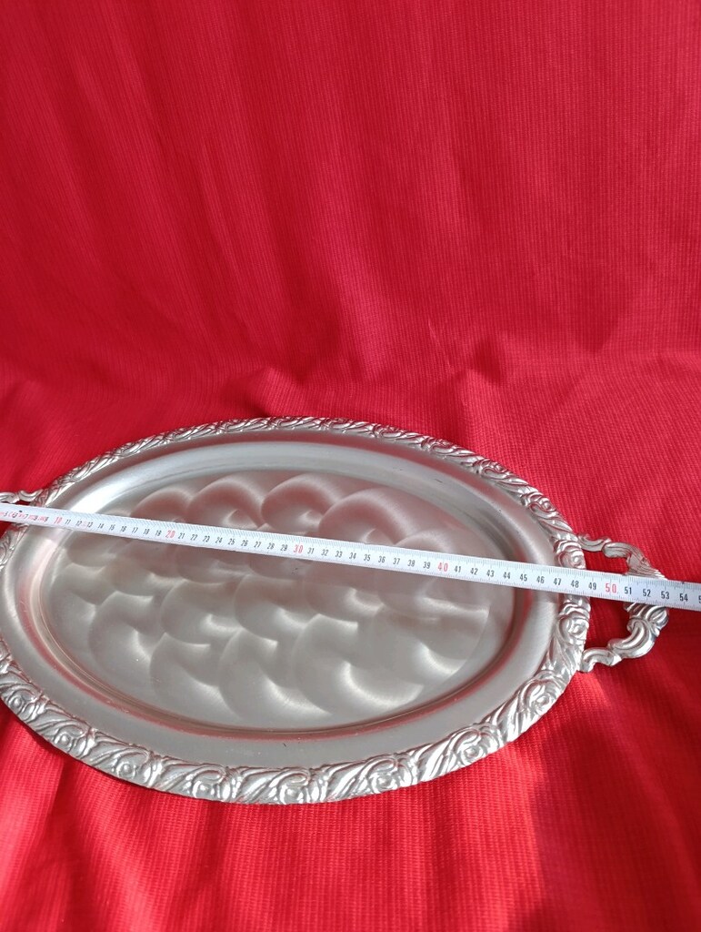 Gümüş Oval Tepsi - 10
