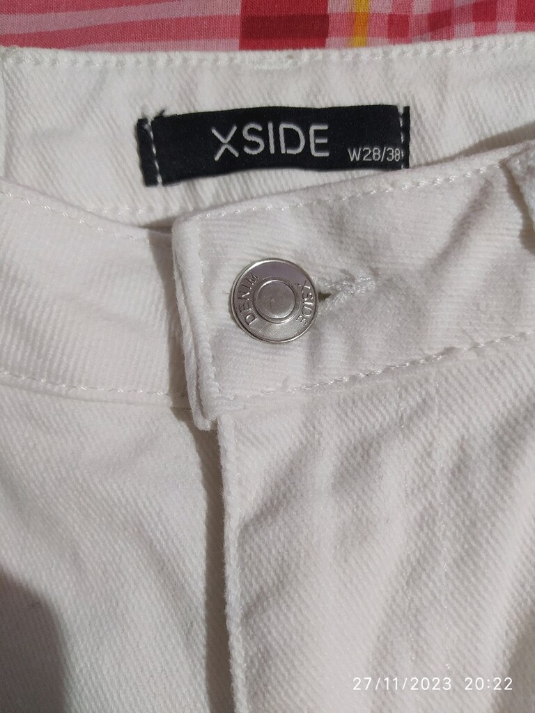 XSIDE YEPYENİ KADIN SLIMMOM BEYAZ JEAN PANTOLON - 8