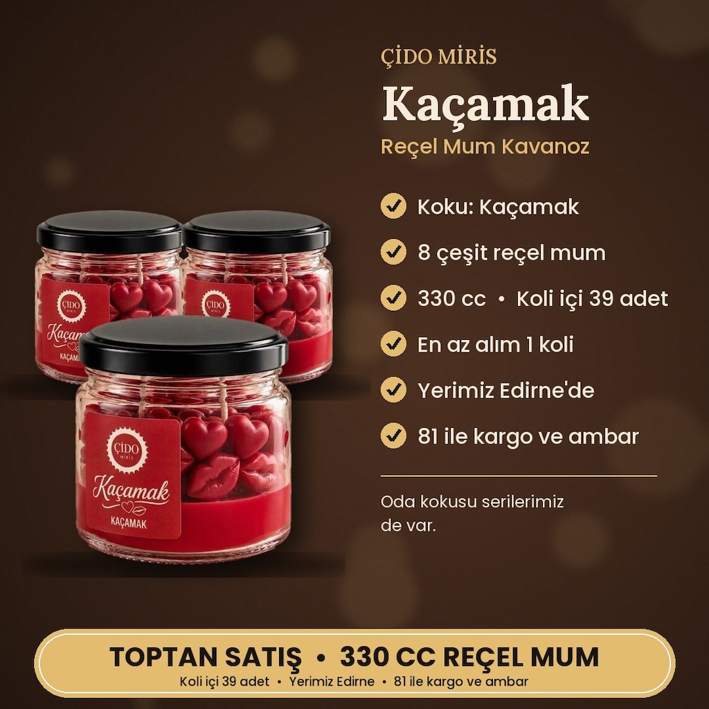 ÇİDO MİRİS REÇEL MUM 330CC KAÇAMAK SIFIR - 2
