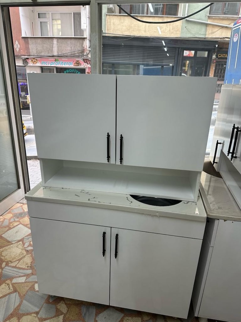 100 cm ofis mutfak dolabı - 4