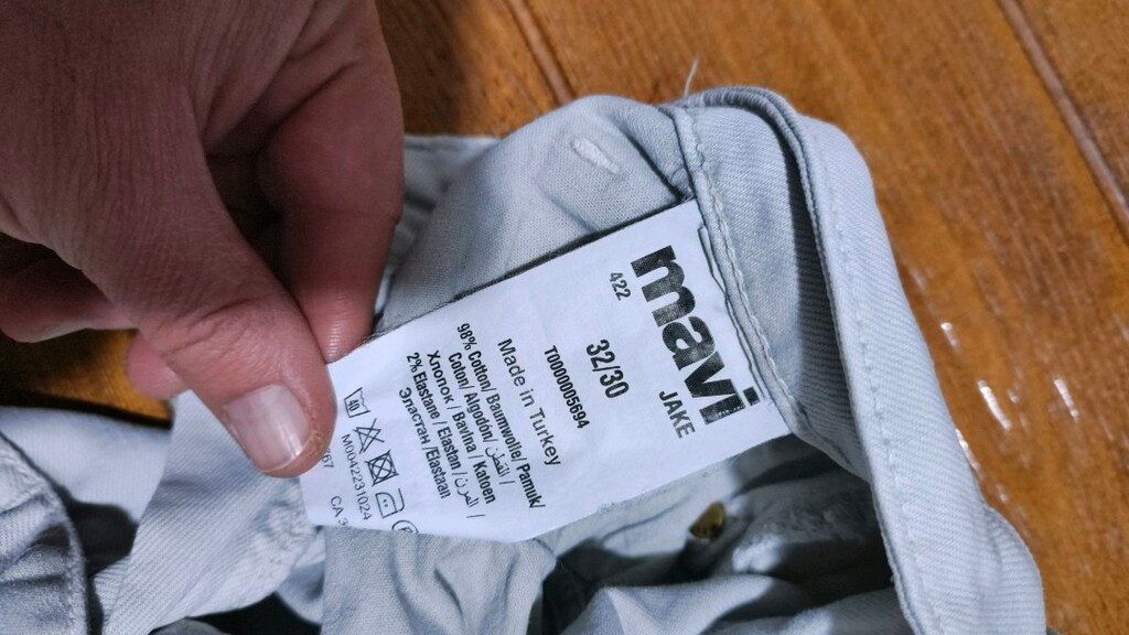 #Erkek jeans pantolon #Mavi jeans..Bacakta leke, kosla ile deneyiniz. - 8