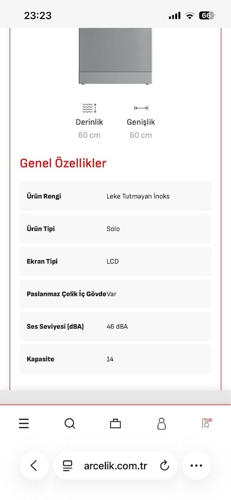 ARÇELİK 6566I BULAŞIK MAKİNESİ - 7