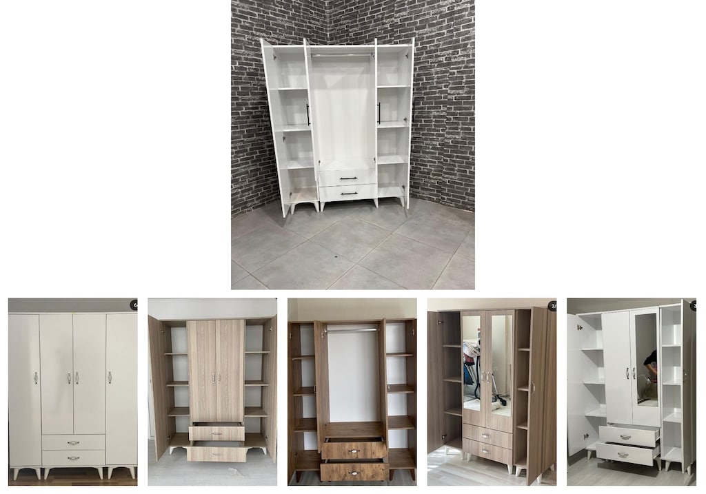 4 kapaklı elbise dolabı bwswzubjiy - 6
